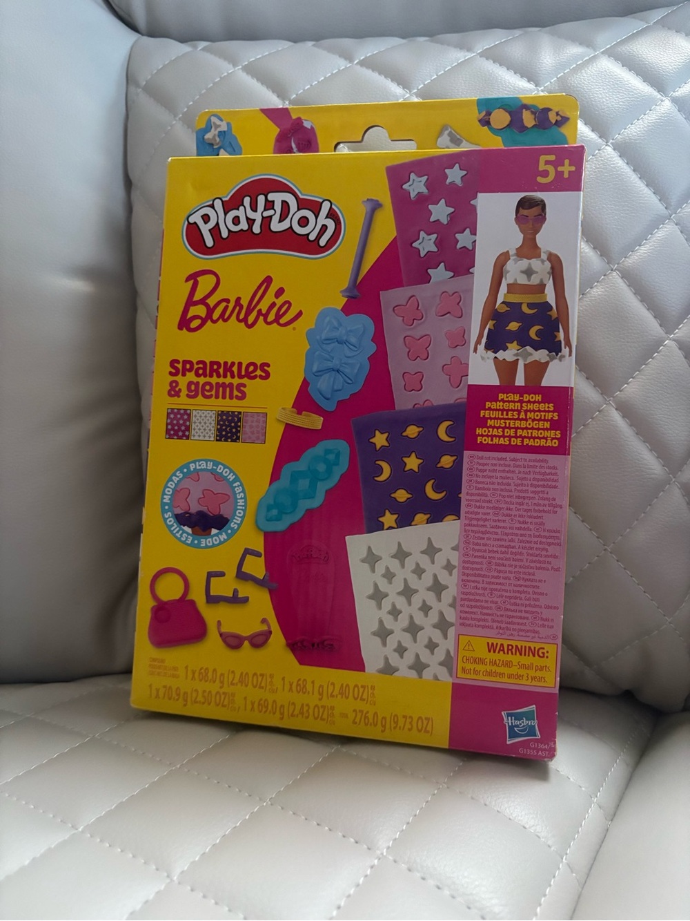 Play-Doh Barbie Sparkles & Gems Playset - Pink & Yellow